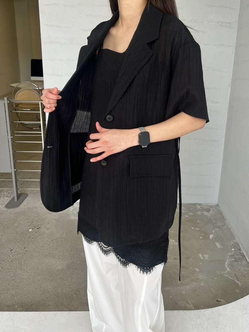 URBANE cloth韓國直郵實拍女裝新款熱賣人氣時尚夾克含腰繩URBANE cloth夾克