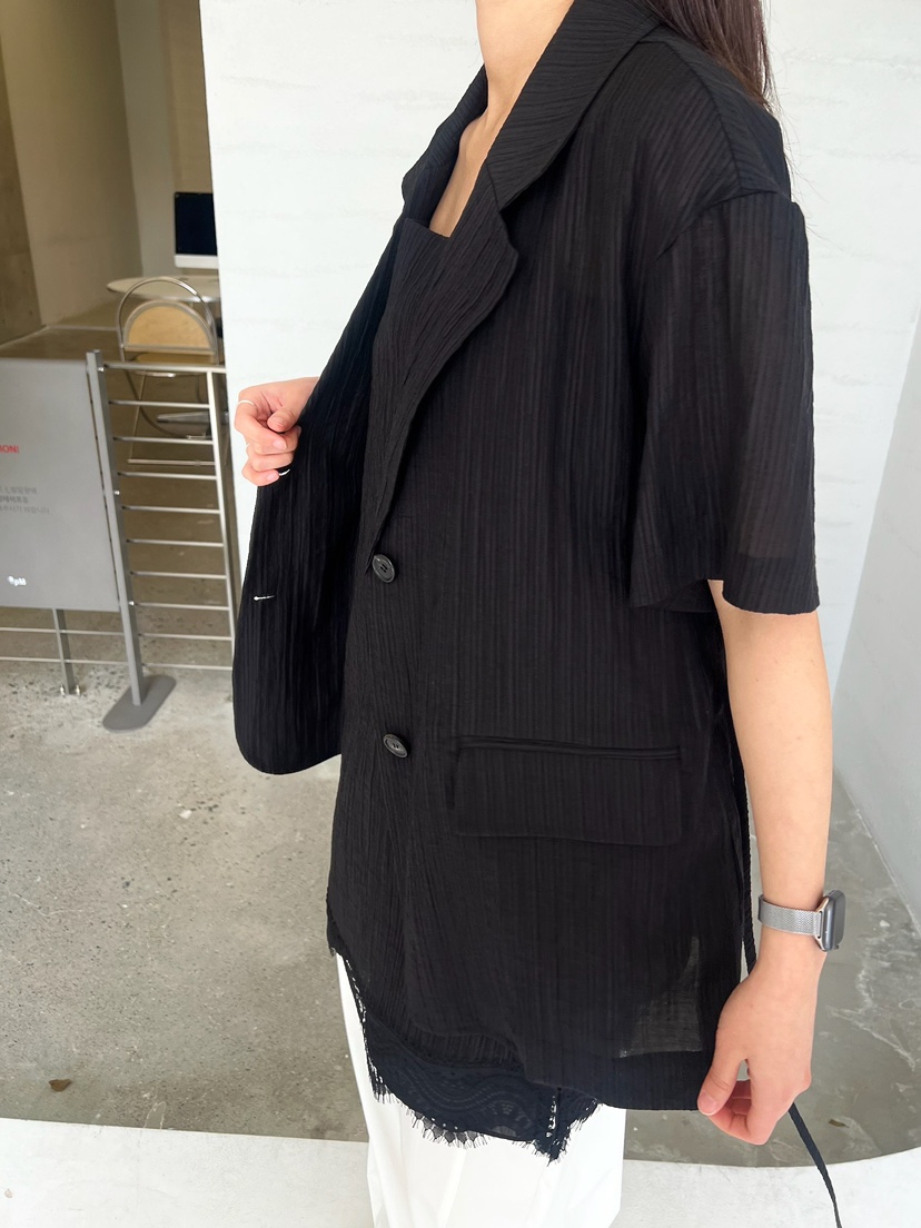 URBANE cloth韓國直郵實拍女裝新款熱賣人氣時尚夾克含腰繩URBANE cloth夾克