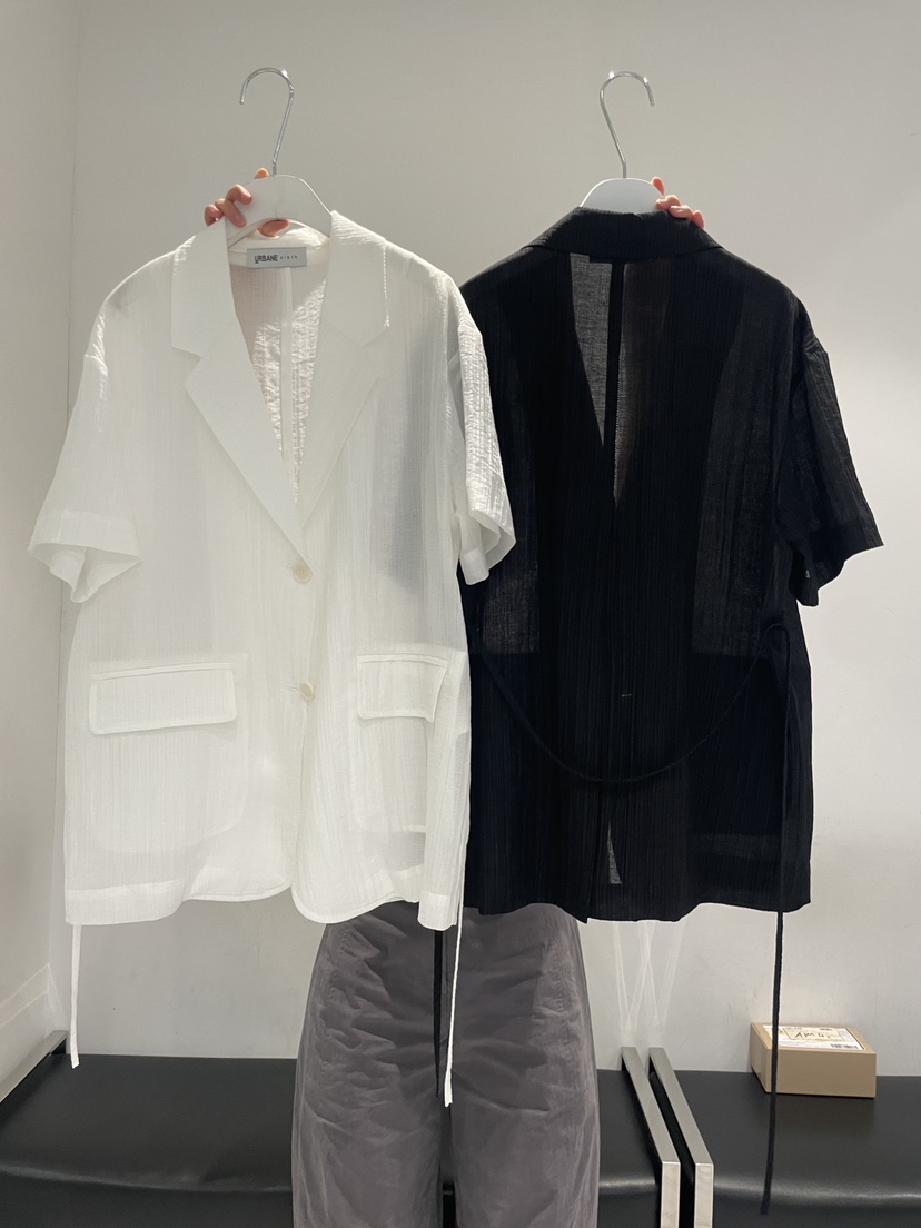 URBANE cloth韓國直郵實拍女裝新款熱賣人氣時尚夾克含腰繩URBANE cloth夾克