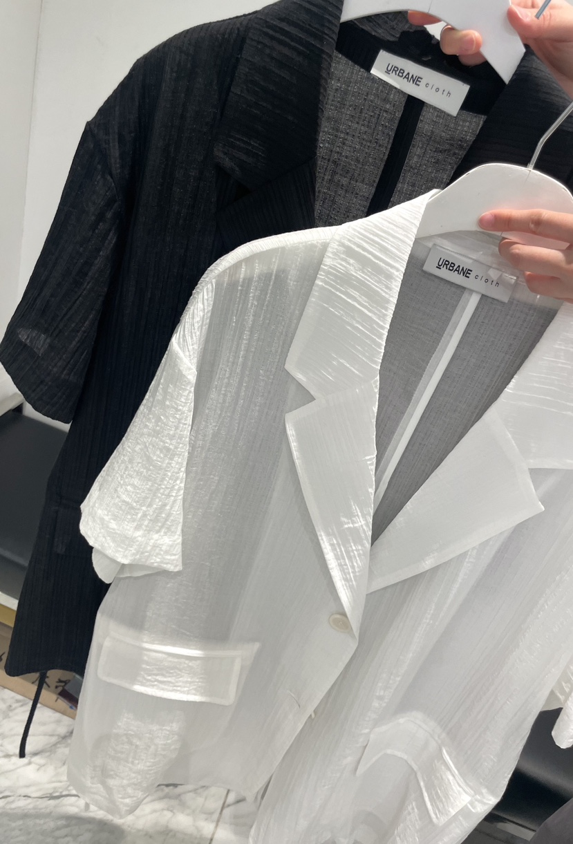 URBANE cloth韓國直郵實拍女裝新款熱賣人氣時尚夾克含腰繩URBANE cloth夾克