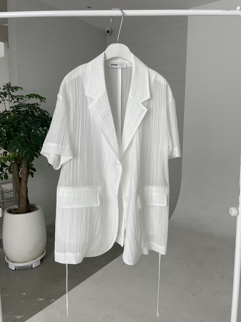 URBANE cloth韓國直郵實拍女裝新款熱賣人氣時尚夾克含腰繩URBANE cloth夾克圖色1