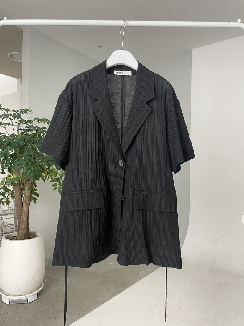 URBANE cloth韓國直郵實拍女裝新款熱賣人氣時尚夾克含腰繩URBANE cloth夾克圖色2