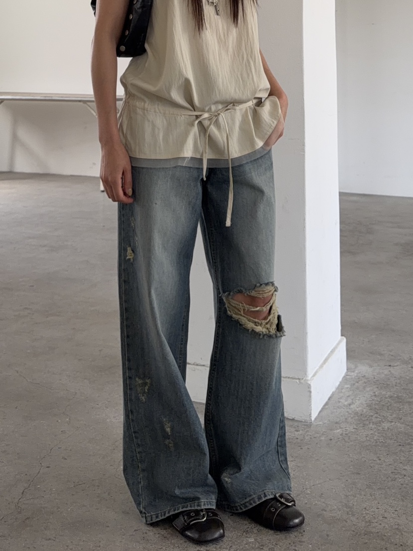 ACME韓國代購女裝新款熱賣職業26春夏時尚推薦人氣牛仔褲ACME牛仔褲