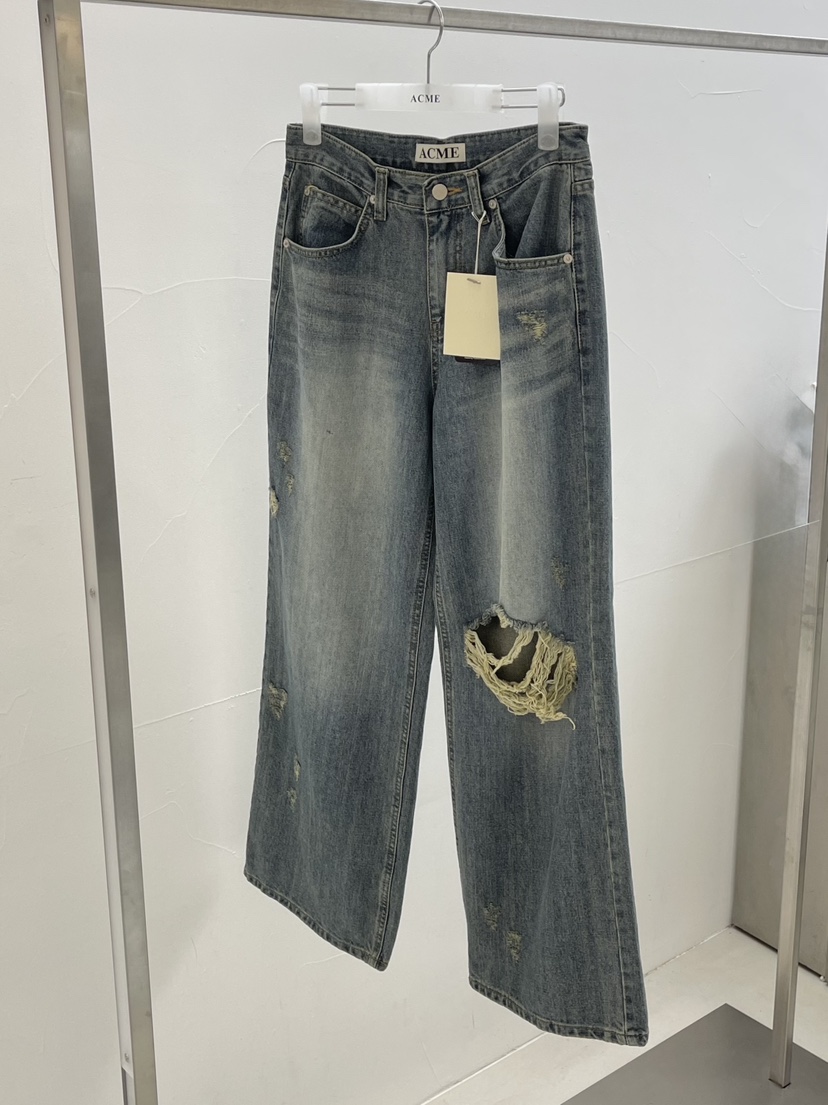 ACME韓國代購女裝新款熱賣職業26春夏時尚推薦人氣牛仔褲ACME牛仔褲圖色1