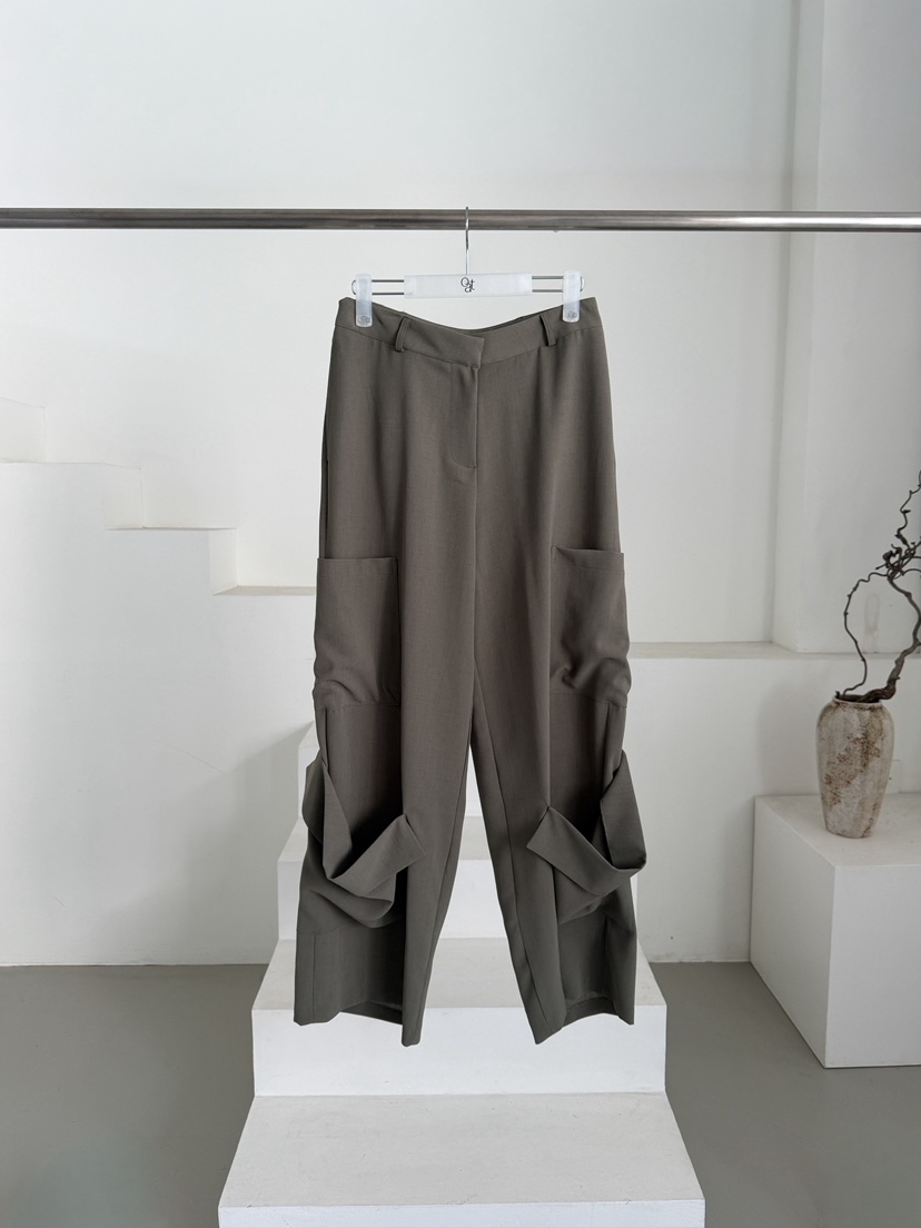 OATMEAL韓國直郵女士新品26春夏推薦休閑時尚熱賣職業休閑褲OATMEAL休閑褲圖色1