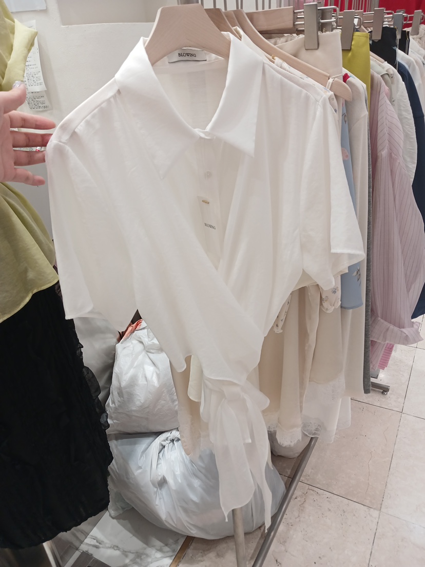 BLOWING韓國東大門代購女士新品推薦26春夏時尚襯衫蕾絲衫BLOWING襯衫/蕾絲衫圖色1