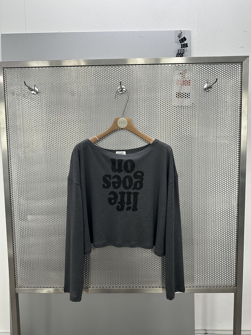 HUE/ERIA韓國直郵女士新款26春夏職業人氣熱賣時尚長袖T恤HUE/ERIA長袖T恤圖色2