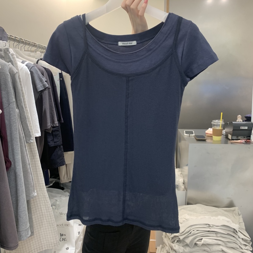 MEET ME韓國東大門直郵女士新款26春夏吊帶背心不含內搭MEET ME吊帶/背心圖色4