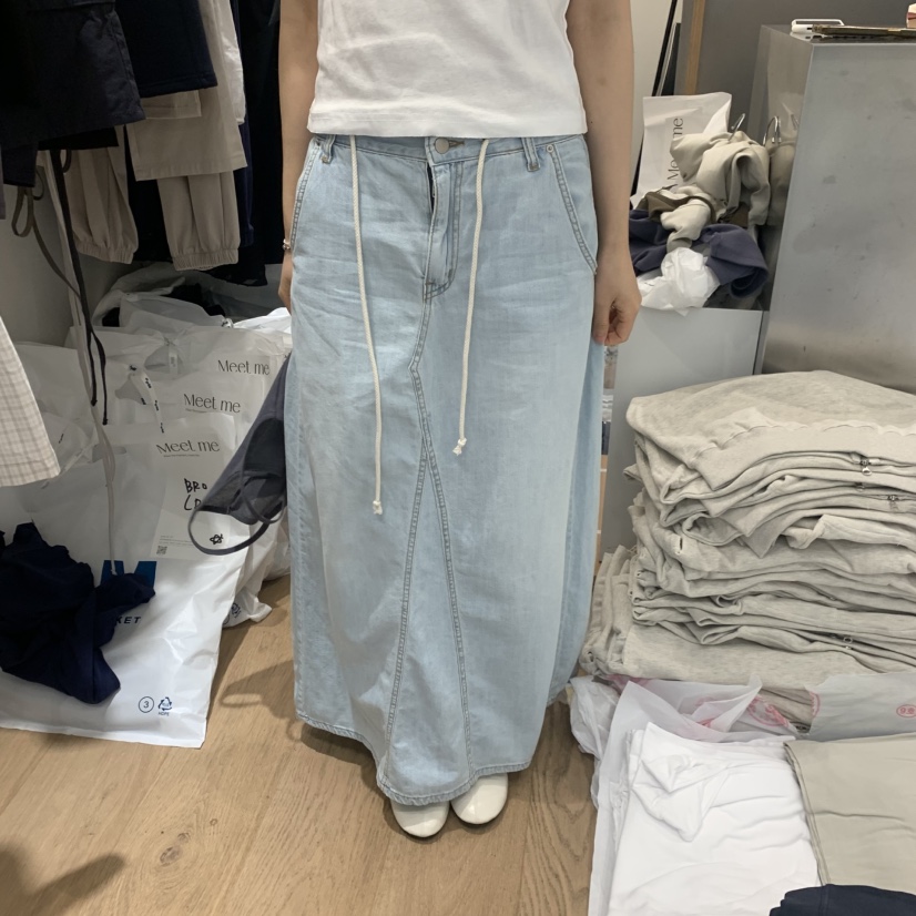 MEET ME韓國代購女士新品時尚人氣推薦休閑26春夏熱賣長裙MEET ME長裙圖色1