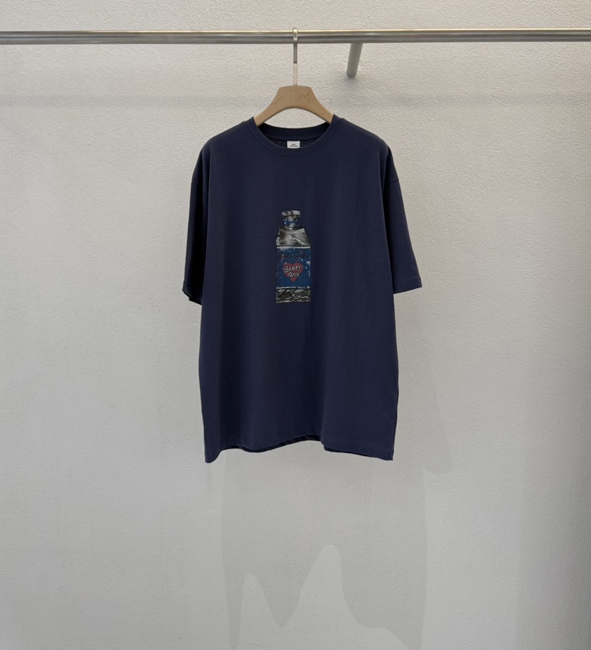 ABLERING韓國直郵實拍女士新品人氣休閑26春夏職業推薦T恤ABLE STANDARD/ABLERINGT恤圖色1深藍色