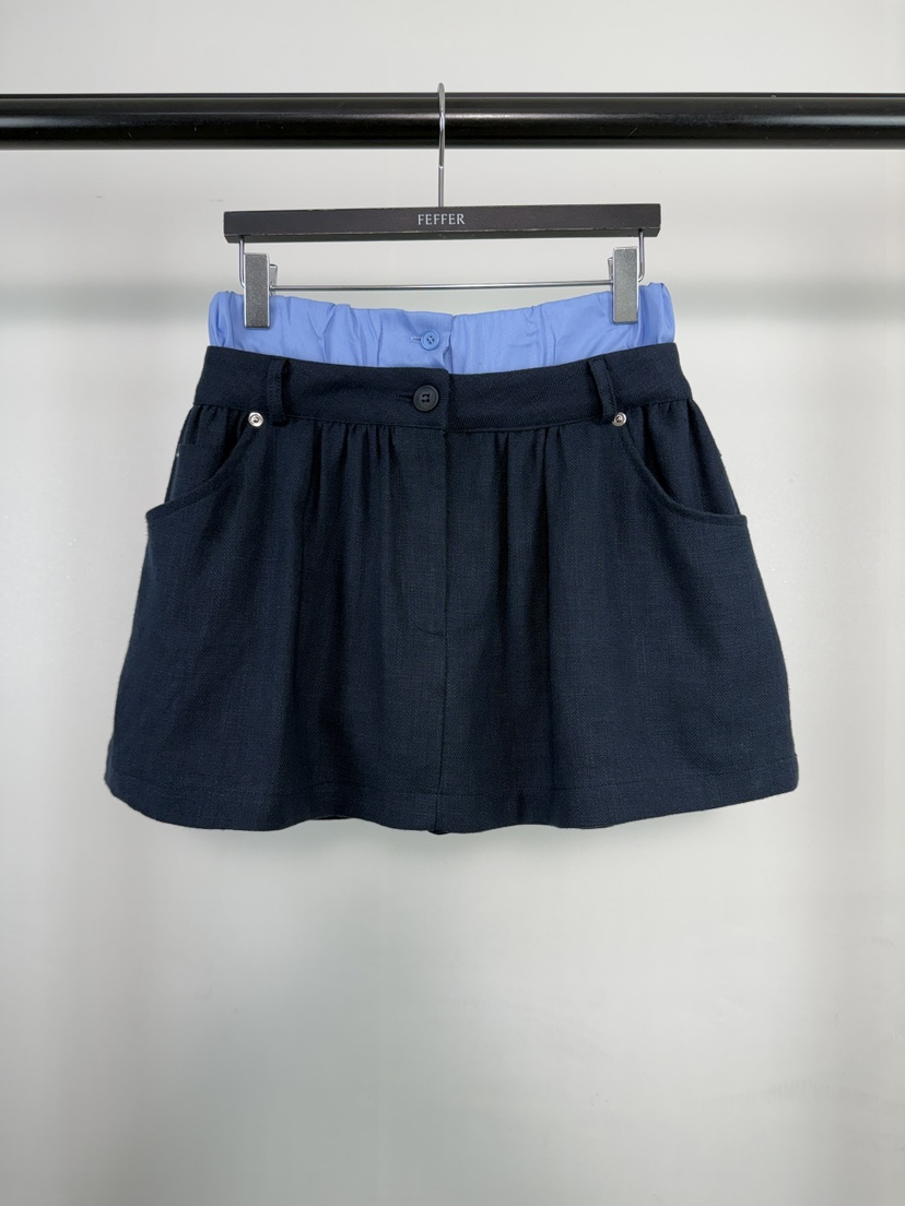 FEFFER韓國東大門直郵女士新品職業人氣時尚休閑短褲亞麻FEFFER短褲圖色2