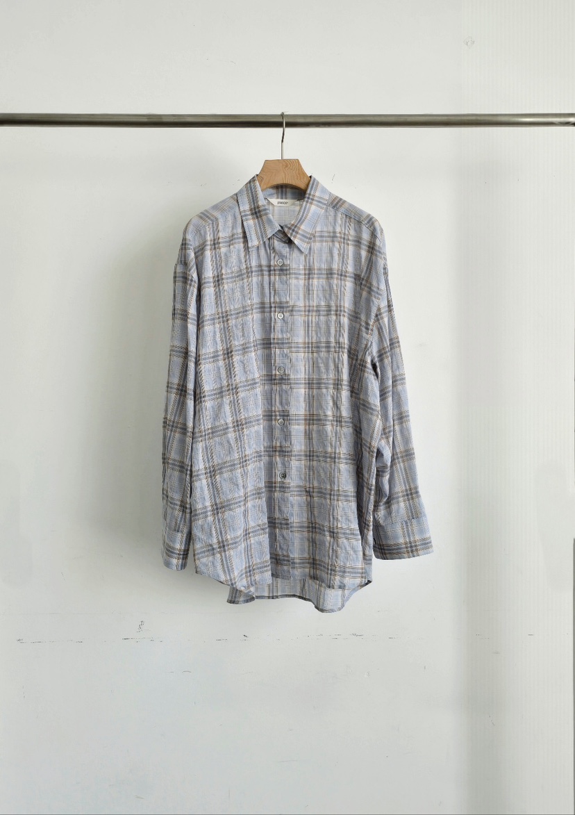 J SHOP韓國代購女士新品休閑26春夏時尚熱賣襯衫蕾絲衫格紋J_SHOP襯衫/蕾絲衫圖色1