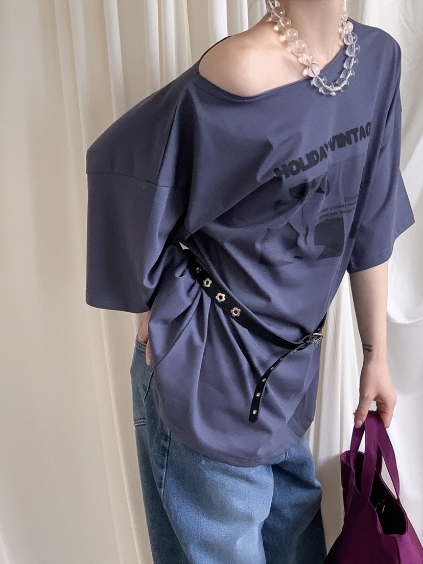 JKICHI韓國東大門直郵女裝新款時尚職業人氣休閑T恤含腰帶JKICHIT恤