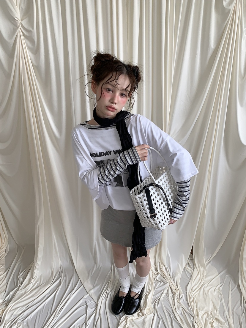 JKICHI韓國東大門直郵女裝新款時尚職業人氣休閑T恤含腰帶JKICHIT恤