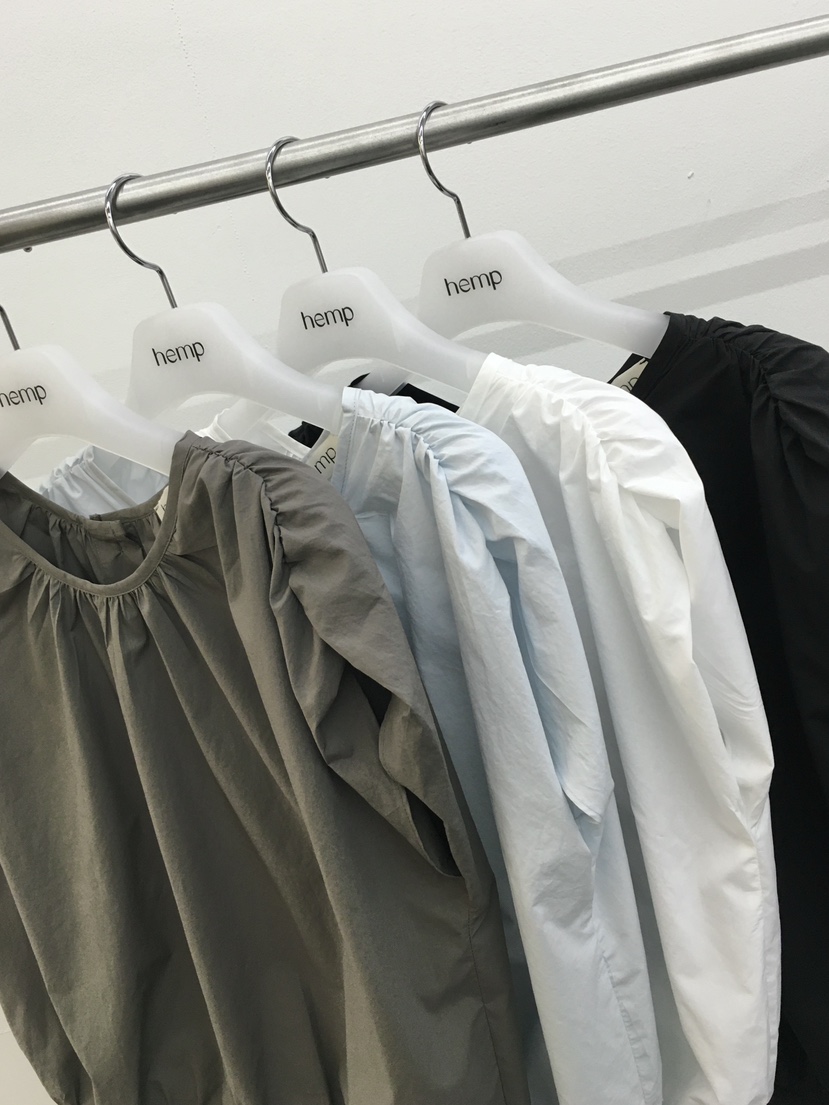 HEMP-P韓國直郵實拍女裝新品26春夏人氣襯衫蕾絲衫褶皺紐扣hemp襯衫/蕾絲衫