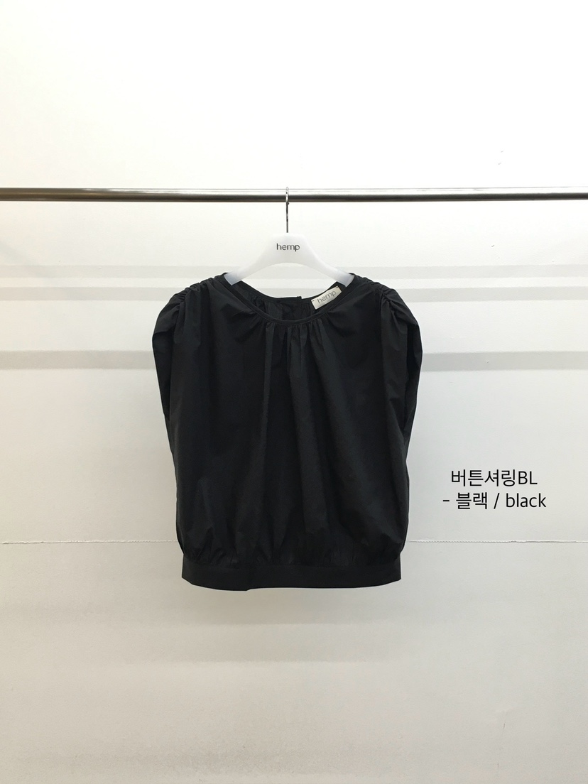 HEMP-P韓國直郵實拍女裝新品26春夏人氣襯衫蕾絲衫褶皺紐扣hemp襯衫/蕾絲衫圖色4