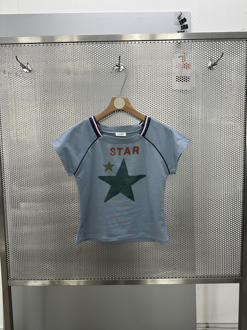 HUE/ERIA韓國東大門直郵女士新品時尚人氣休閑26春夏T恤HUE/ERIAT恤圖色1