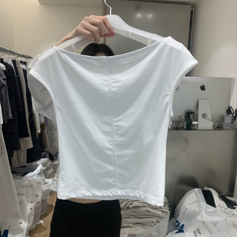 MEET ME韓國代購女裝新品推薦時尚人氣熱賣休閑26春夏T恤MEET MET恤