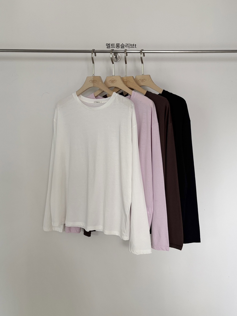 VERGAMOT韓國代購女士新款職業休閑推薦人氣熱賣26春夏長袖T恤VERGAMOT長袖T恤