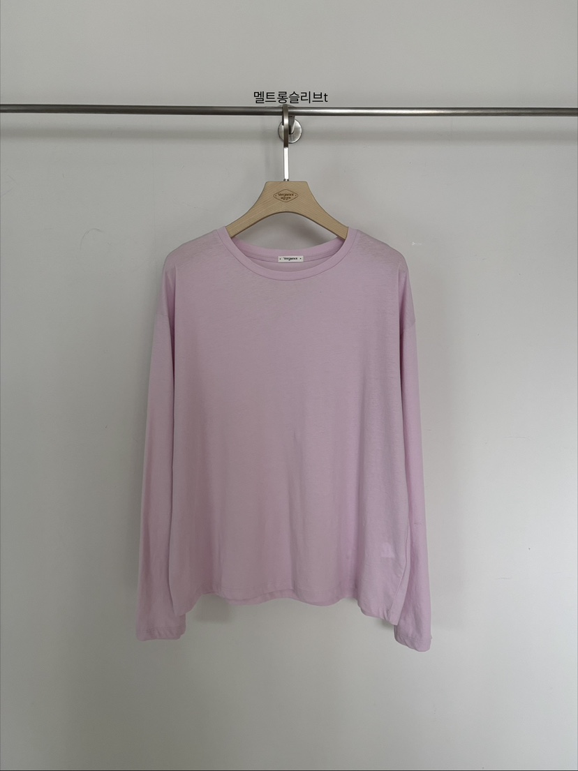 VERGAMOT韓國代購女士新款職業休閑推薦人氣熱賣26春夏長袖T恤VERGAMOT長袖T恤圖色2