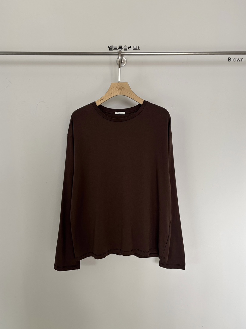 VERGAMOT韓國代購女士新款職業休閑推薦人氣熱賣26春夏長袖T恤VERGAMOT長袖T恤圖色3