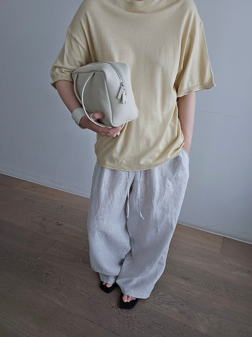 J SHOP韓國直郵實拍女裝新款休閑職業時尚推薦T恤亞麻針織J_SHOPT恤