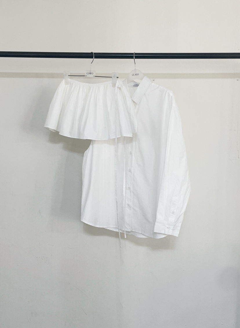 CLAFO韓國代購女裝新款人氣推薦26春夏休閑套裝荷葉邊套裝CLAFO套裝圖色2