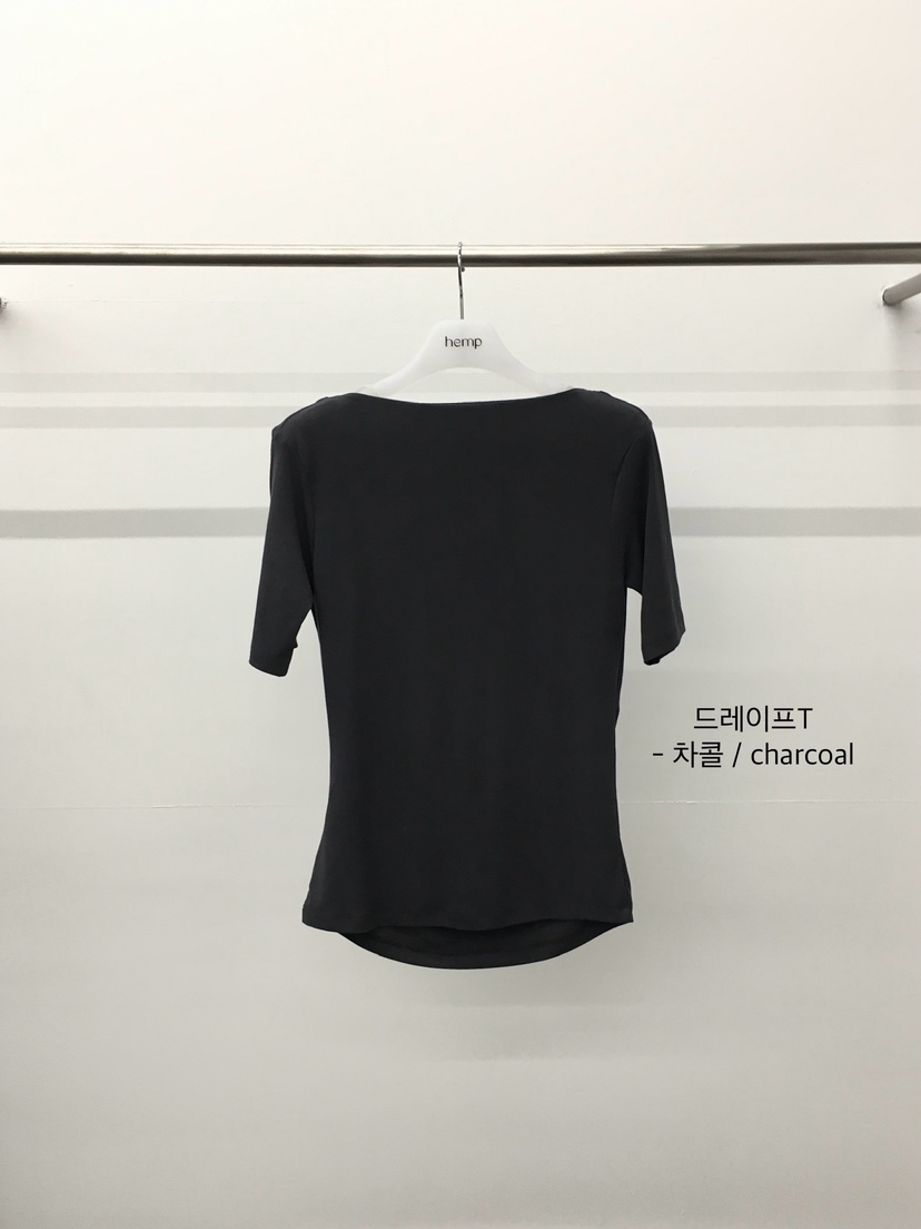 HEMP-P韓國直郵女士新品職業休閑熱賣人氣26春夏推薦T恤hempT恤圖色2木炭色