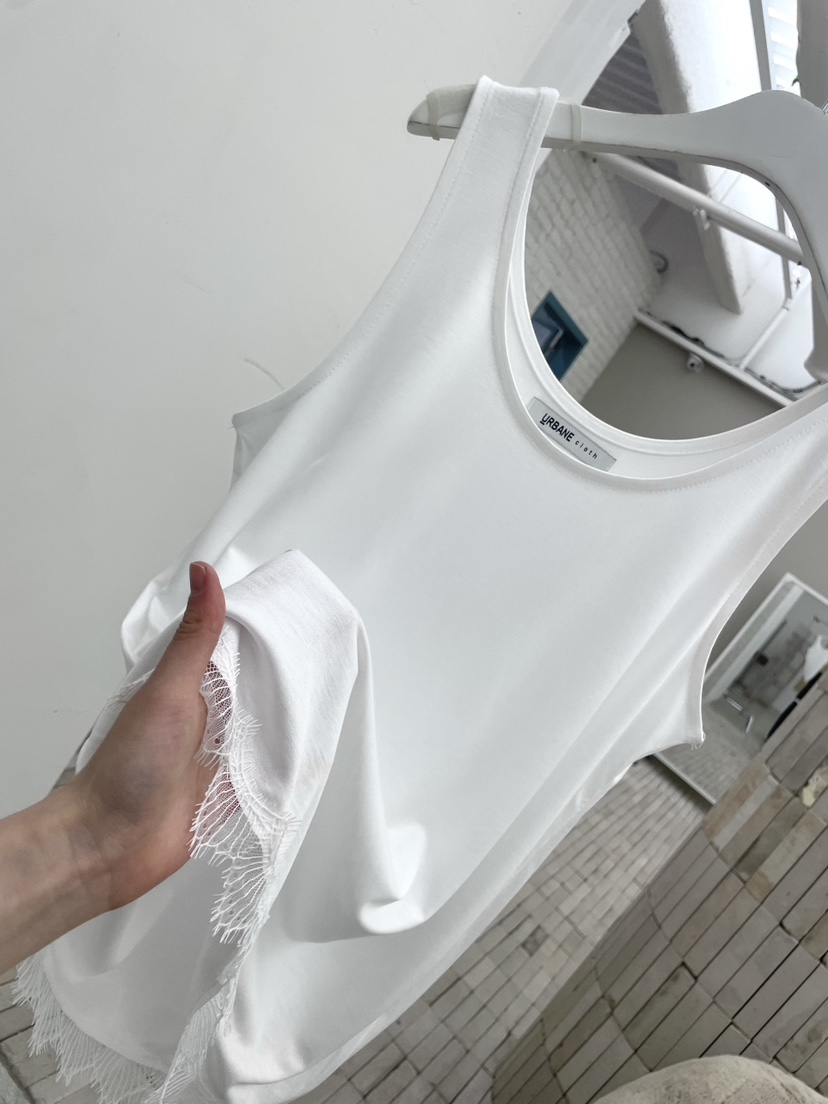 URBANE cloth韓國直郵女裝新品26春夏推薦休閑吊帶背心蕾絲URBANE cloth吊帶/背心