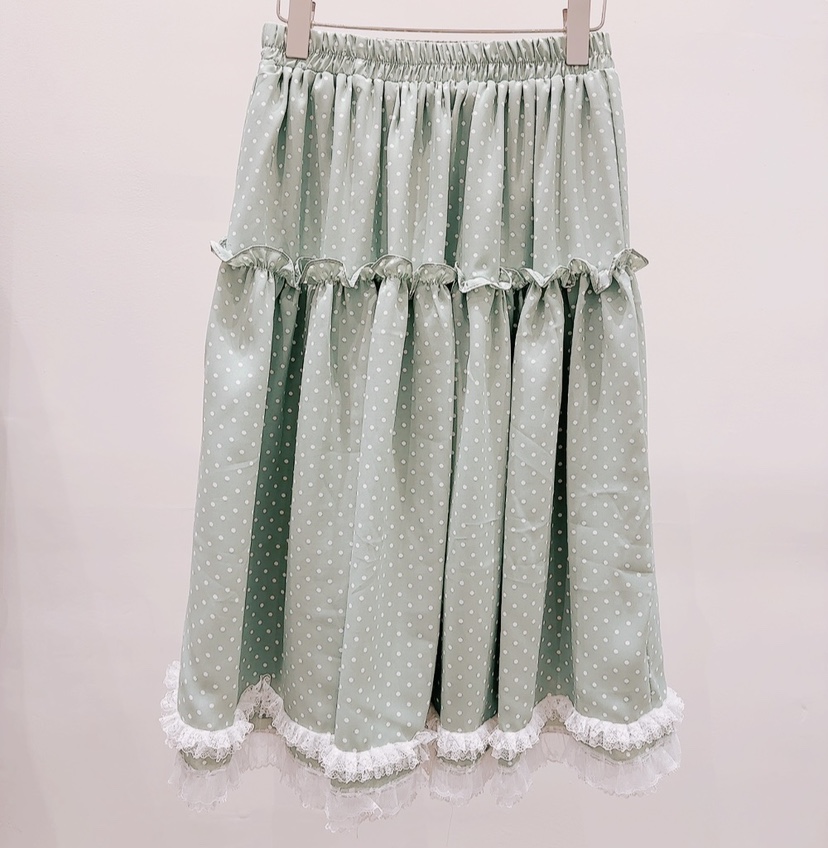 AWESOME-P韓國東大門直郵女士新品人氣半身裙中短裙圓點AWESOME-P半身裙/中短裙圖色1