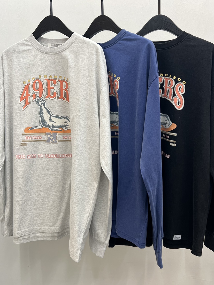 UNANSWERED-MYSTERY/FIFO韓國東大門直郵女裝新款休閑長袖T恤UNANSWERED-MYSTERY/FIFO長袖T恤