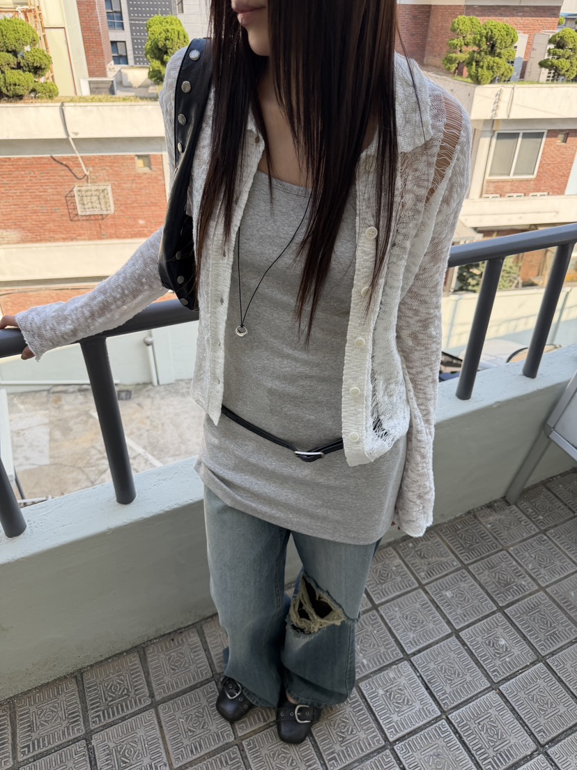 ACME韓國東大門代購女士新款休閑26春夏職業推薦人氣針織衫ACME針織衫