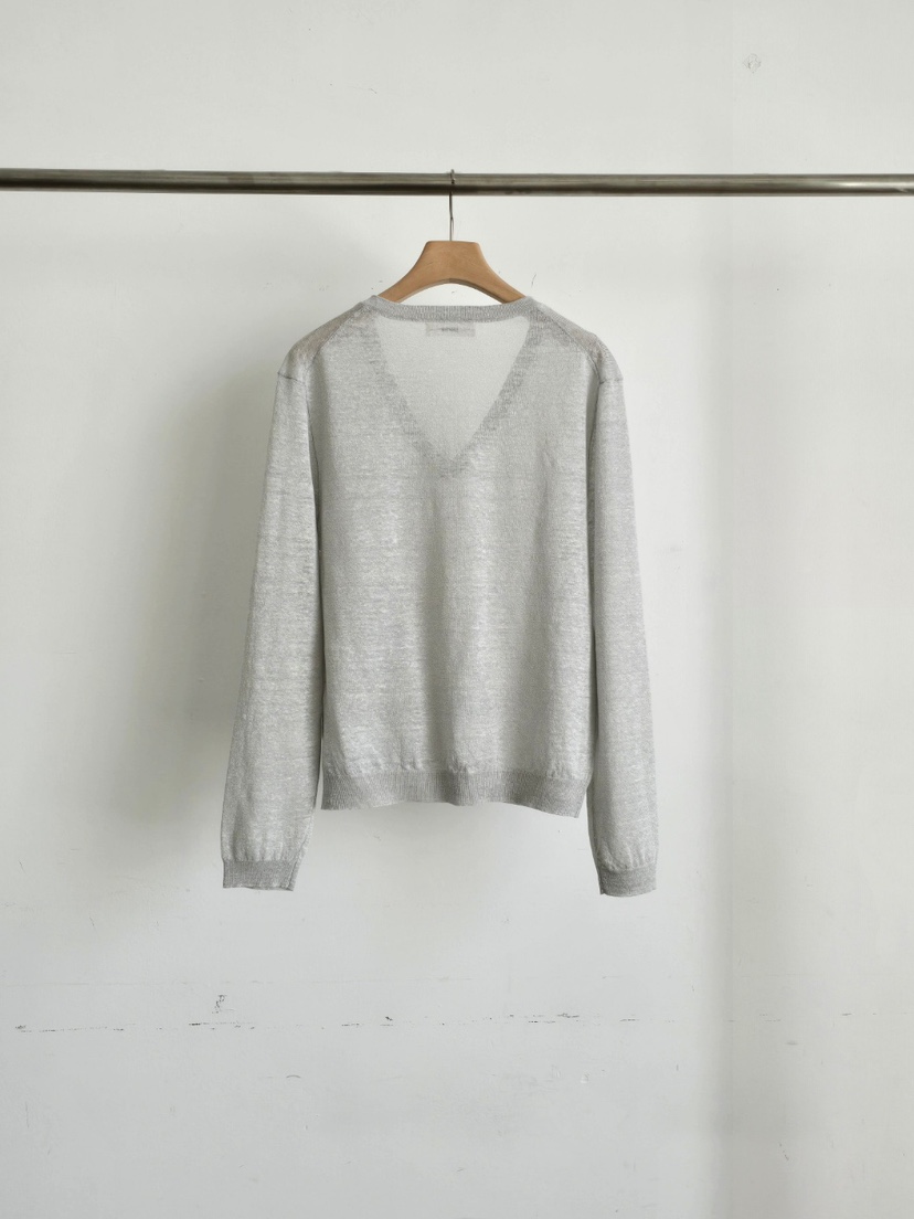 J SHOP韓國直郵女裝新款人氣職業推薦時尚針織衫V領亞麻J_SHOP針織衫