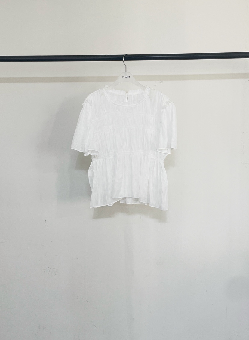 CLAFO韓國東大門直郵女士新品26春夏休閑職業襯衫蕾絲衫天絲CLAFO襯衫/蕾絲衫圖色1