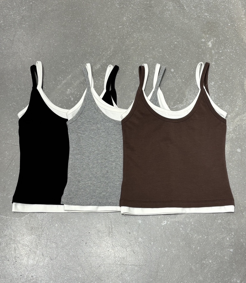 OKIE韓國直郵實拍女士新品時尚推薦職業人氣吊帶背心蕾絲OKIE吊帶/背心