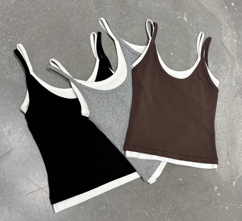 OKIE韓國直郵實拍女士新品時尚推薦職業人氣吊帶背心蕾絲OKIE吊帶/背心