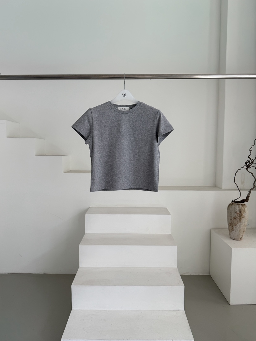 OATMEAL韓國東大門直郵女士新款推薦熱賣人氣26春夏職業T恤OATMEALT恤圖色1