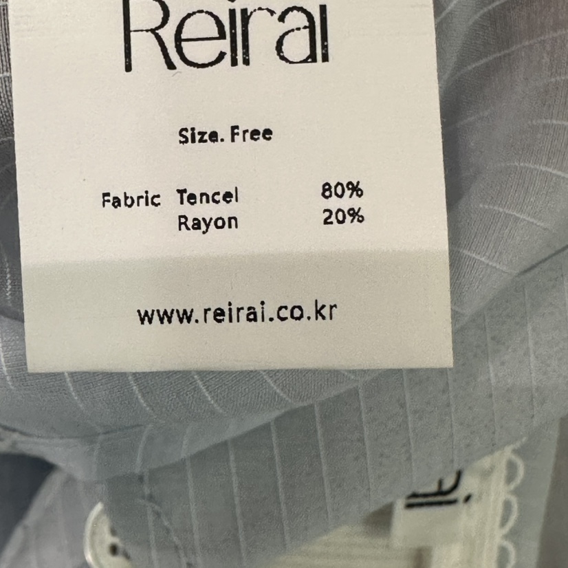 REIRAI韓國東大門直郵女士新款26春夏熱賣時尚襯衫蕾絲衫Reirai襯衫/蕾絲衫