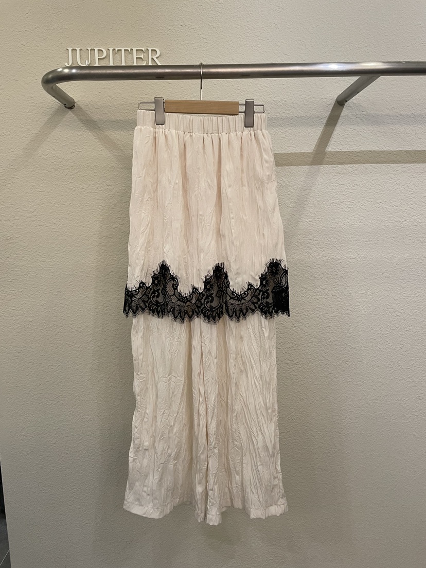 JUPITER韓國直郵女士新品26春夏職業熱賣推薦休閑褲刺繡褶裥JUPITER休閑褲圖色1