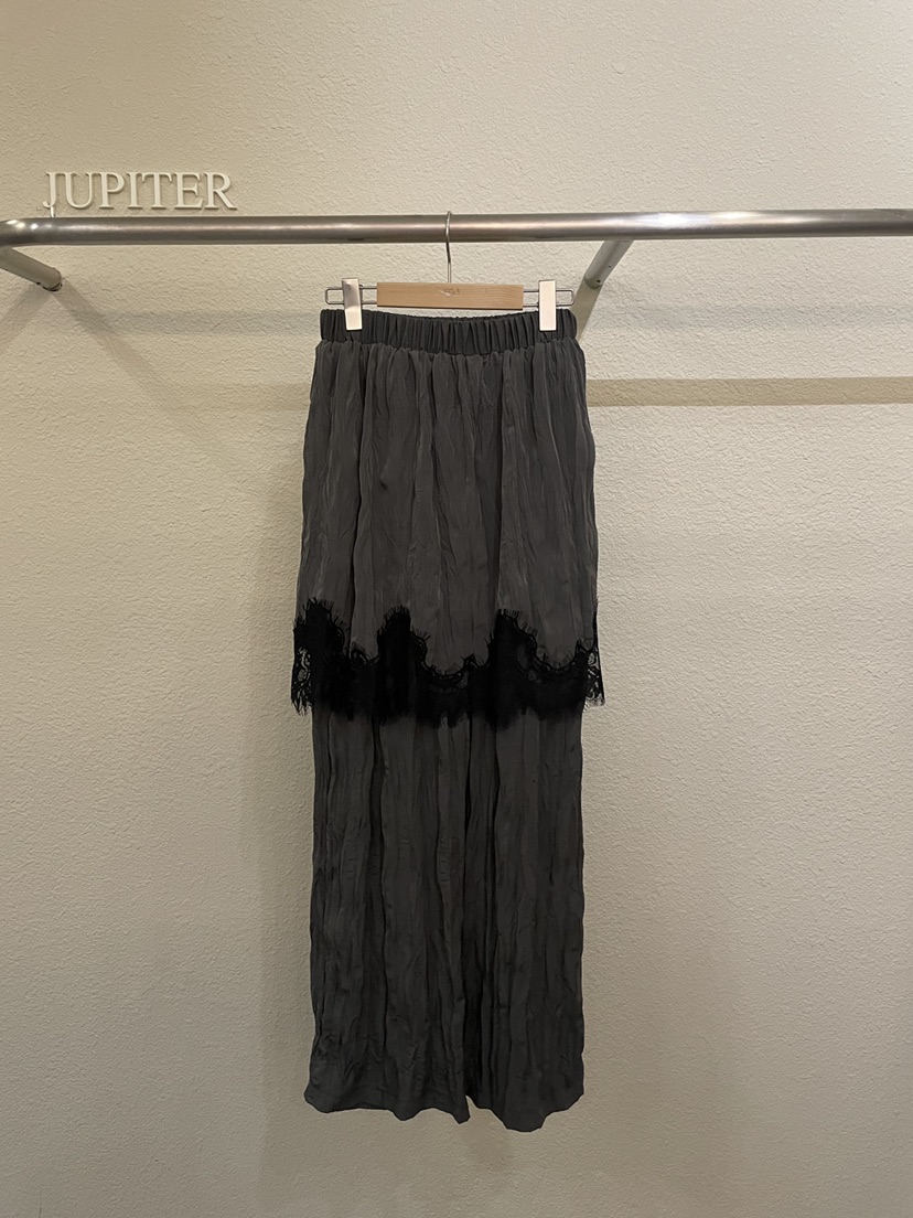 JUPITER韓國直郵女士新品26春夏職業熱賣推薦休閑褲刺繡褶裥JUPITER休閑褲圖色2