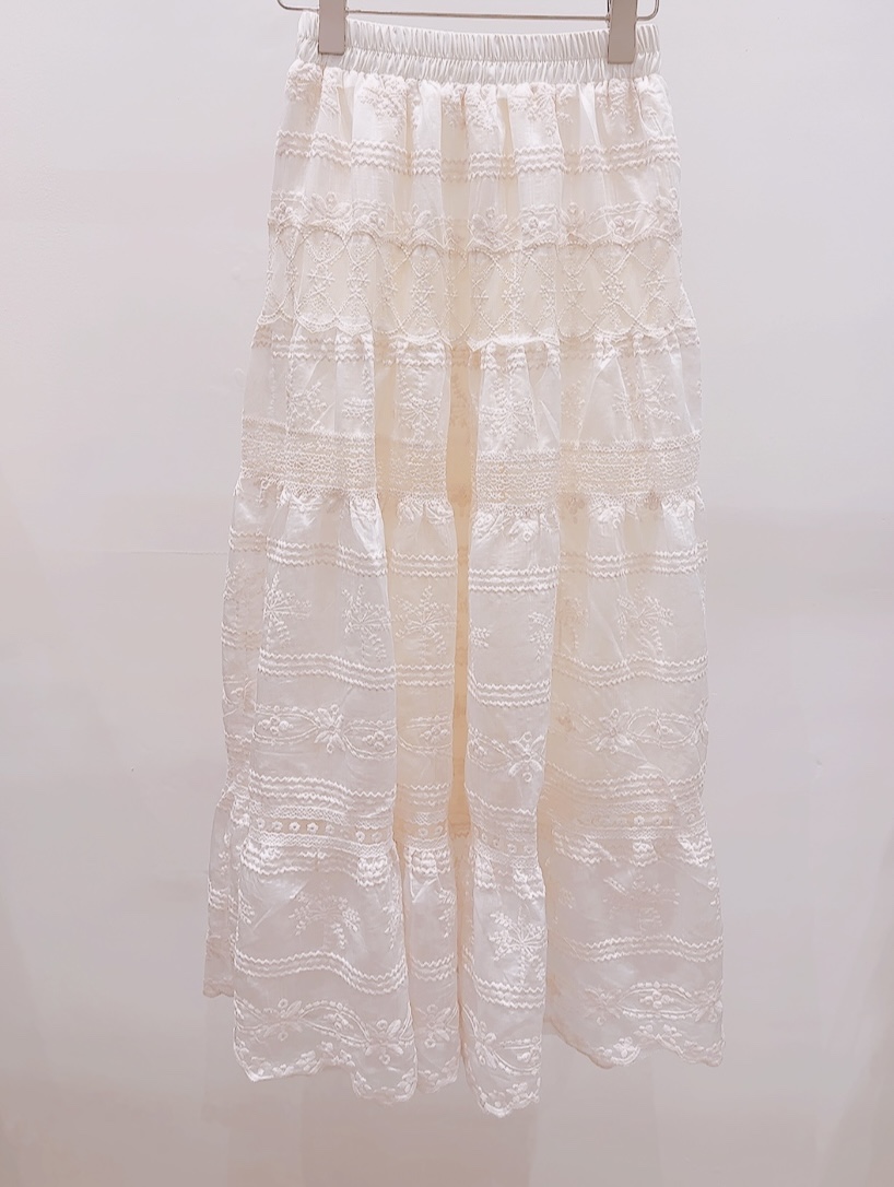 AWESOME-P韓國代購女裝新品熱賣職業休閑推薦人氣長裙刺繡AWESOME-P長裙圖色1