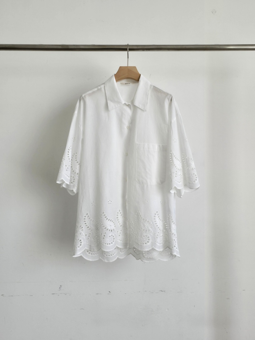 J SHOP韓國代購女士新品時尚熱賣職業推薦休閑襯衫蕾絲衫J_SHOP襯衫/蕾絲衫圖色1