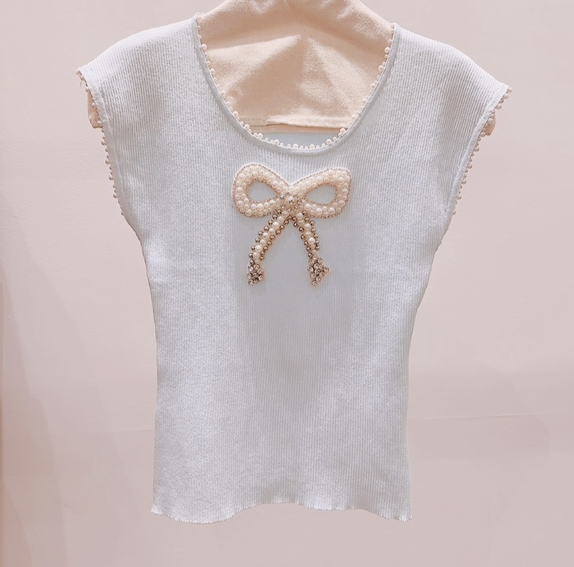 AWESOME-P韓國直郵女裝新品時尚26春夏職業熱賣推薦T恤絲帶AWESOME-PT恤圖色1