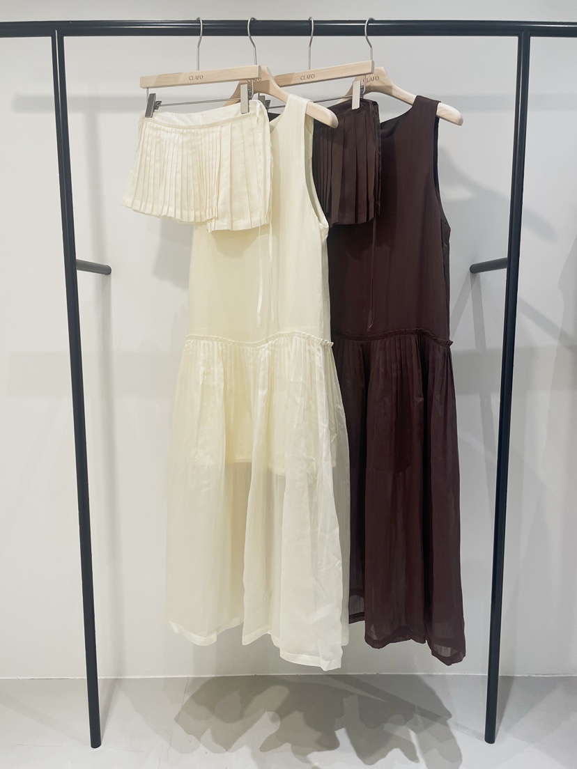 CLAFO韓國東大門代購女士新品時尚推薦熱賣職業26春夏短裙褶裥CLAFO短裙