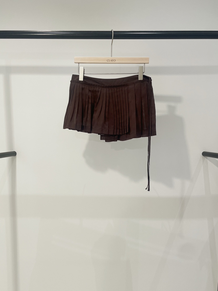 CLAFO韓國東大門代購女士新品時尚推薦熱賣職業26春夏短裙褶裥CLAFO短裙圖色2