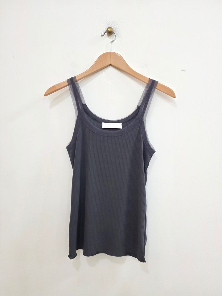 LE MIU韓國直郵女士新品人氣職業推薦時尚26春夏吊帶背心LE_MIU吊帶/背心圖色2墨色