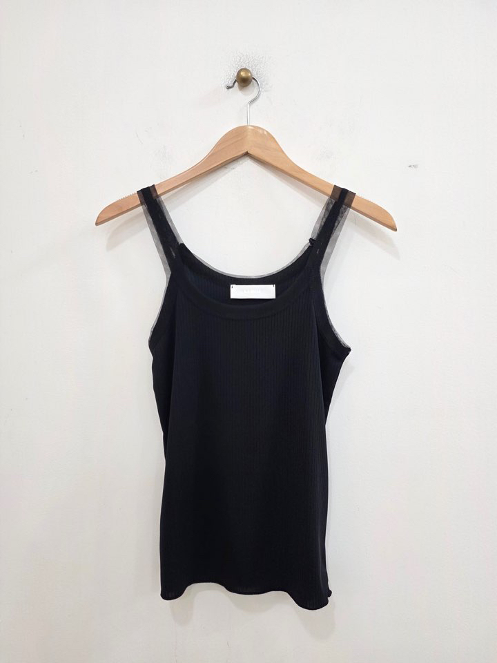 LE MIU韓國直郵女士新品人氣職業推薦時尚26春夏吊帶背心LE_MIU吊帶/背心圖色3黑色