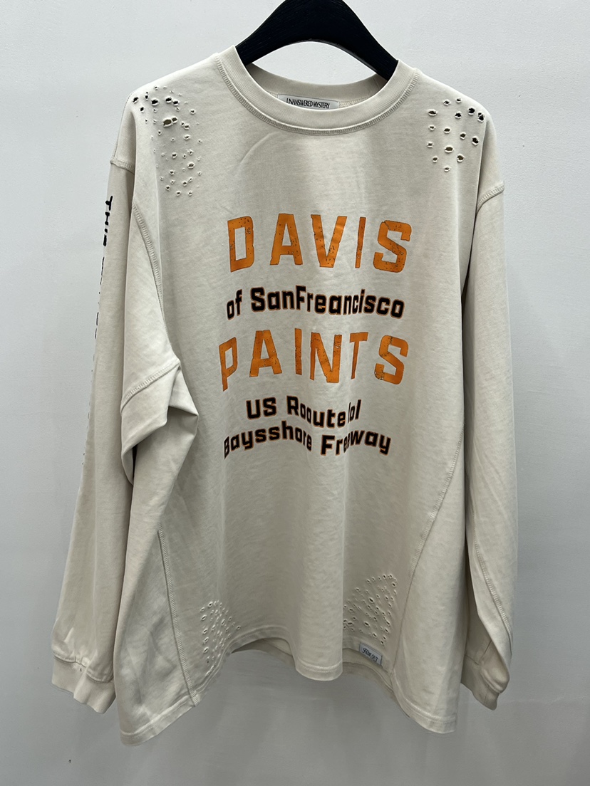 UNANSWERED-MYSTERY/FIFO韓國代購女士新款休閑長袖T恤UNANSWERED-MYSTERY/FIFO長袖T恤圖色1