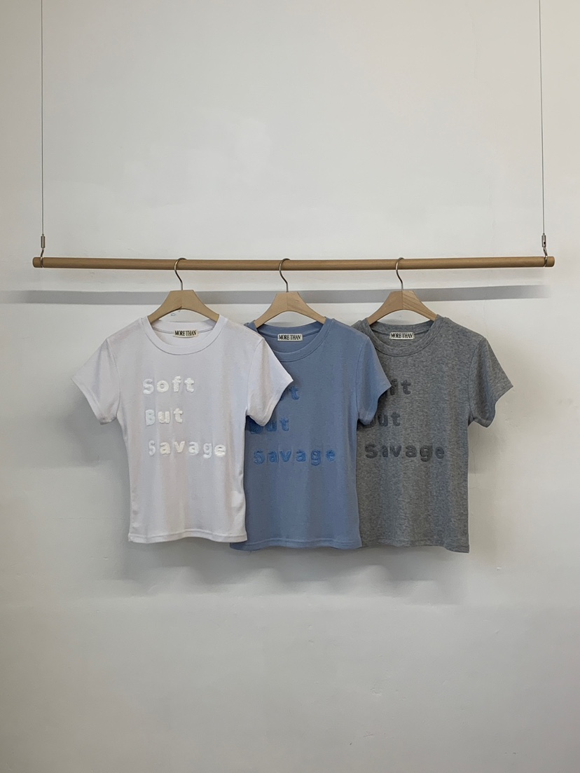 MORE THAN-P韓國東大門代購女裝新款26春夏推薦熱賣T恤MORE THANT恤