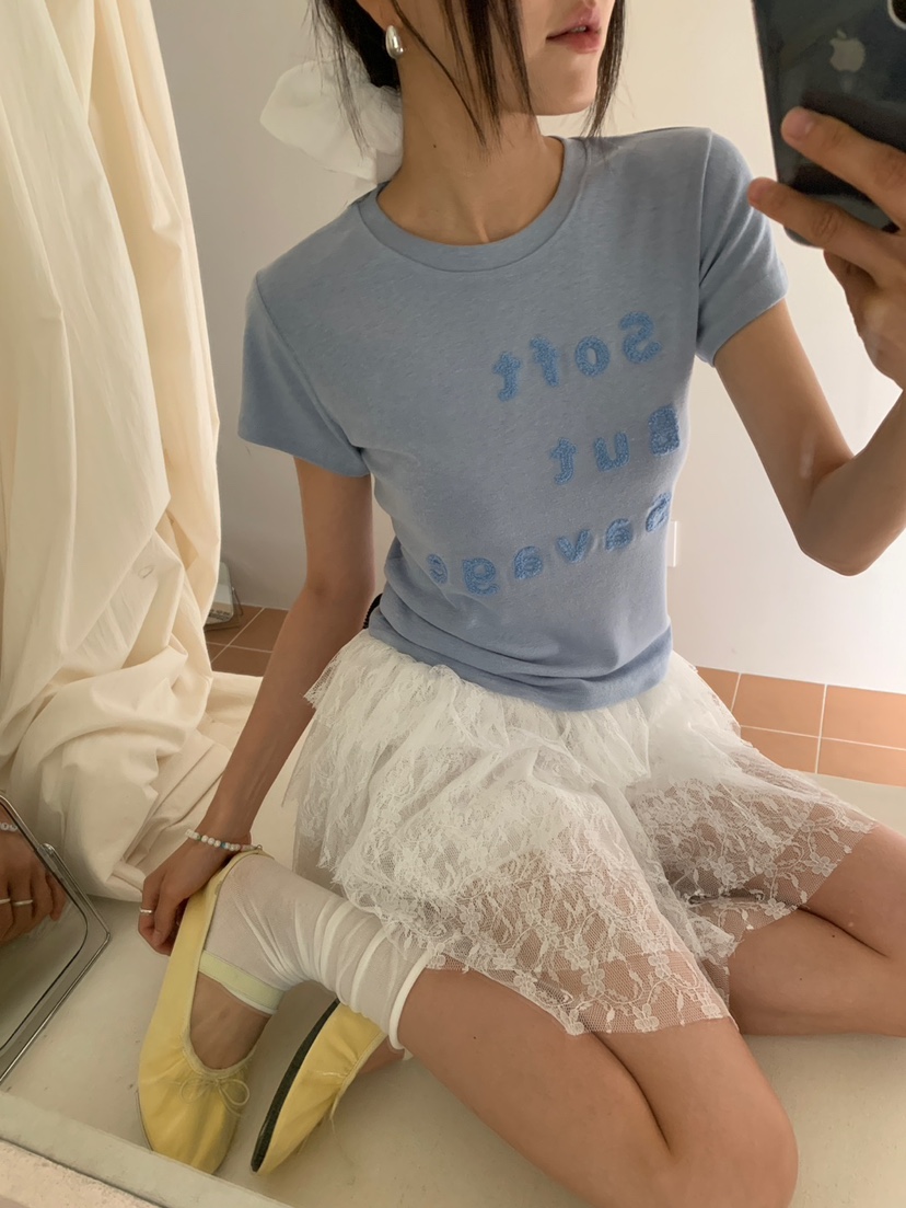 MORE THAN-P韓國東大門代購女裝新款26春夏推薦熱賣T恤MORE THANT恤